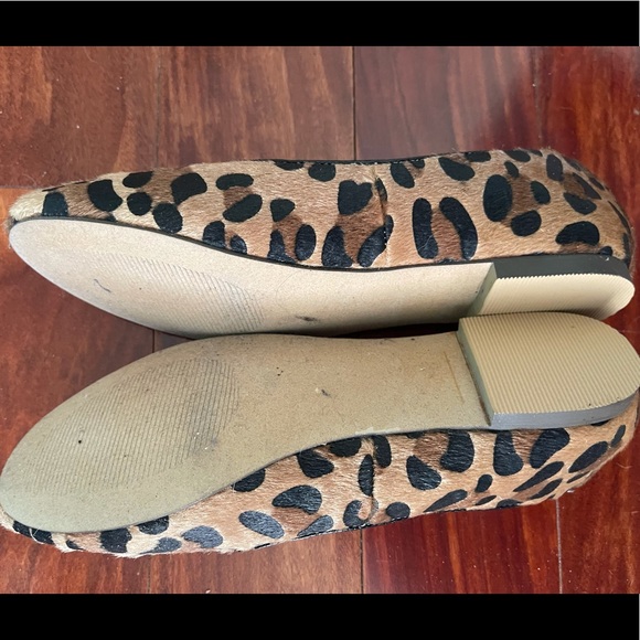 C Label ‘Judy’ Kitty Smoking Slipper Leopard Flats - Picture 6 of 7